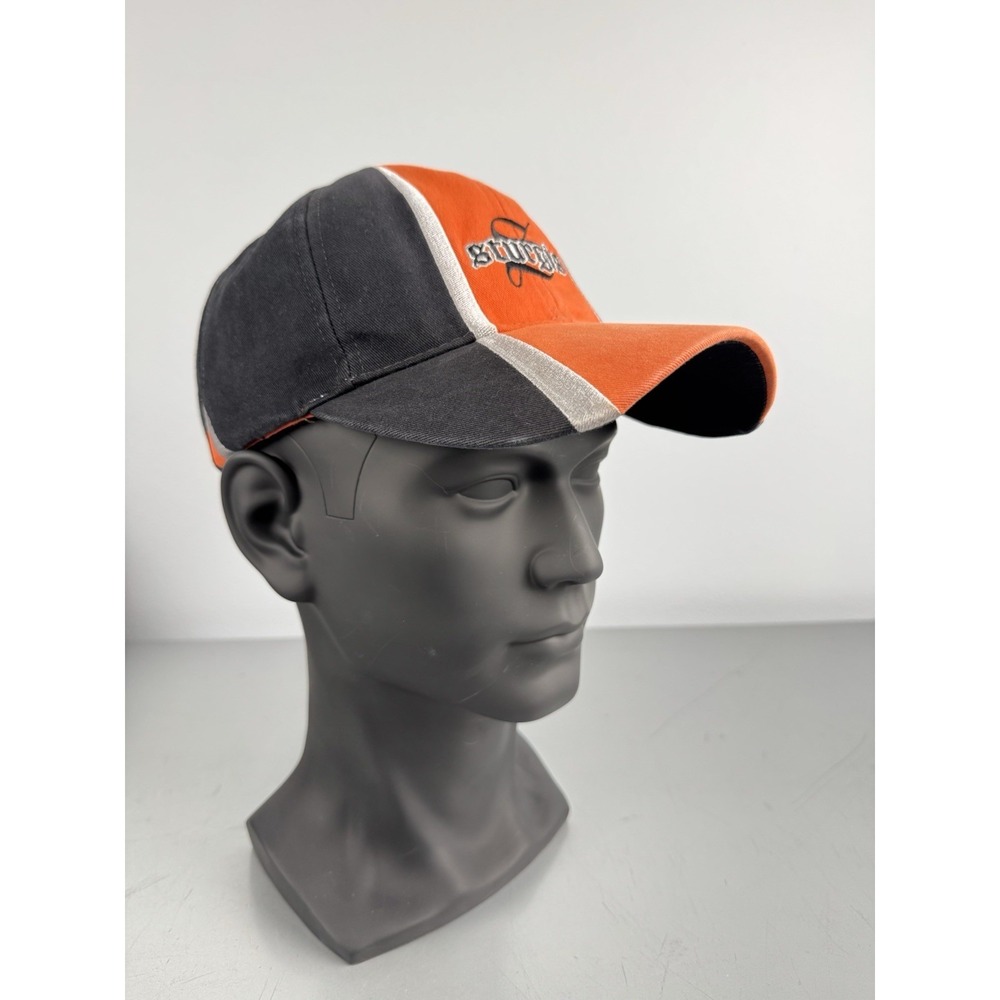 Vintage Sturgis Bike Week 2005 Baseball Cap Hat Orange Black‎ Motorcycle Rally